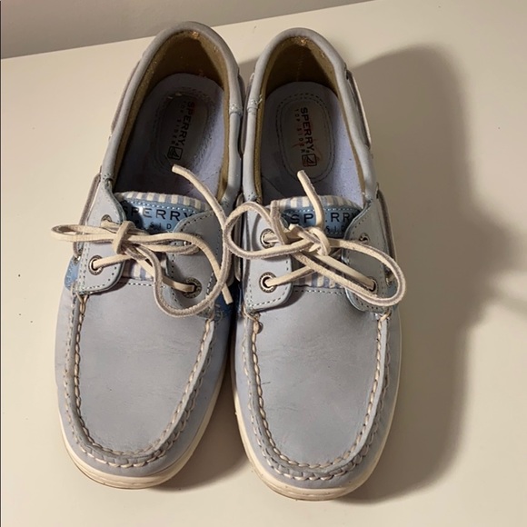 Baby Blue Sperry Top Siders